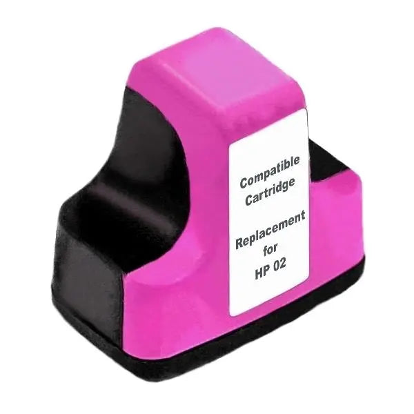 Magenta high capacity remanufactured inkjet cartridge with premium quality design.