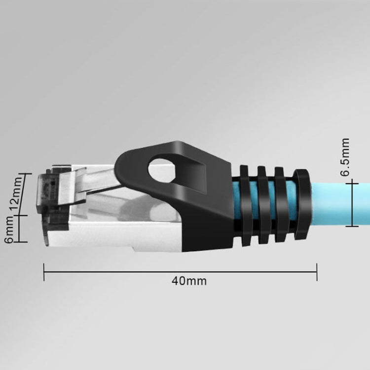 0.5m CAT5 Double Shielded Gigabit Industrial Ethernet Cable with RJ-45 connectors, showcasing its robust design and flexibility.