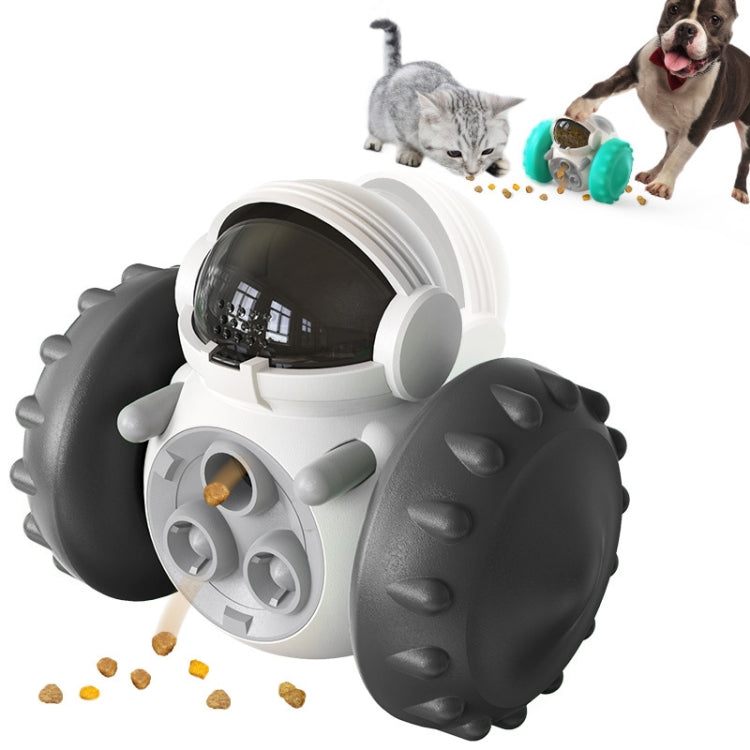 087DT Swing Car Pet Food Leaker, a colorful robot-shaped toy for pets, designed for interactive feeding and play.