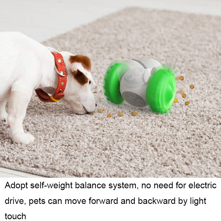 087DT Swing Car Pet Food Leaker, a colorful robot-shaped toy for pets, designed for interactive feeding and play.