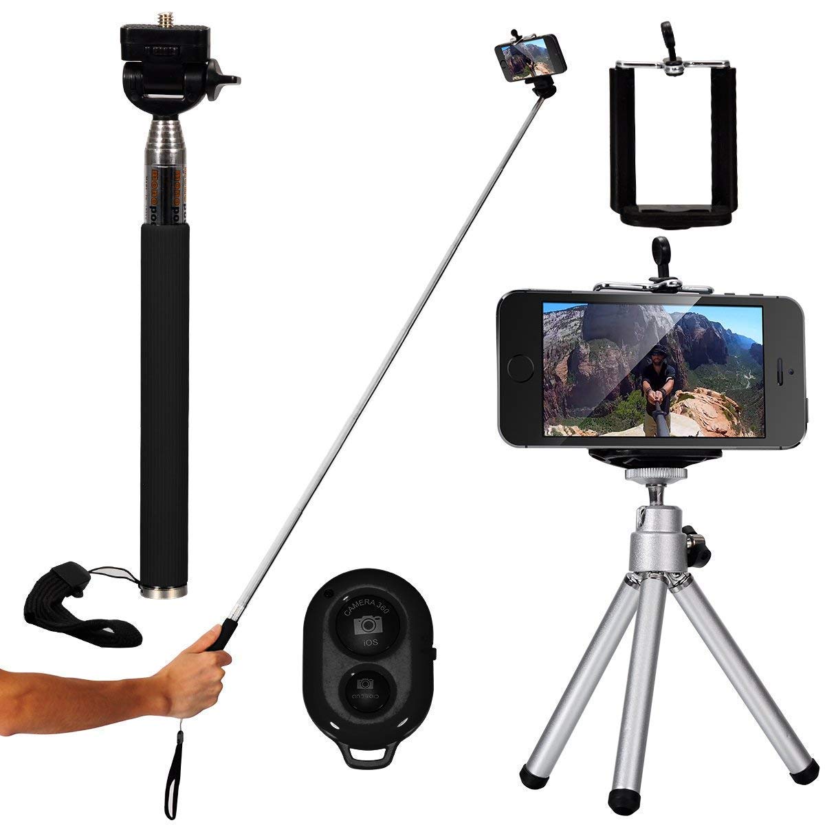 11 in 1 Smartphone Camera Lens Kit including various lenses, selfie light, selfie stick, and carrying case, designed for enhanced smartphone photography.