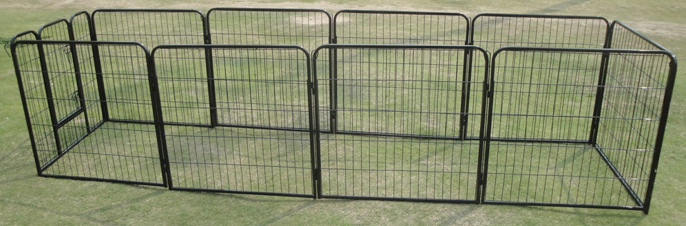 10 x 800 Tall Panel Pet Exercise Pen Enclosure with tall panels and barn door access, suitable for various pet sizes.