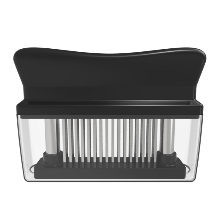 10B48 Tenderizer Pin Meat Looser with 48 stainless steel pins and protective cover, designed for easy meat preparation.