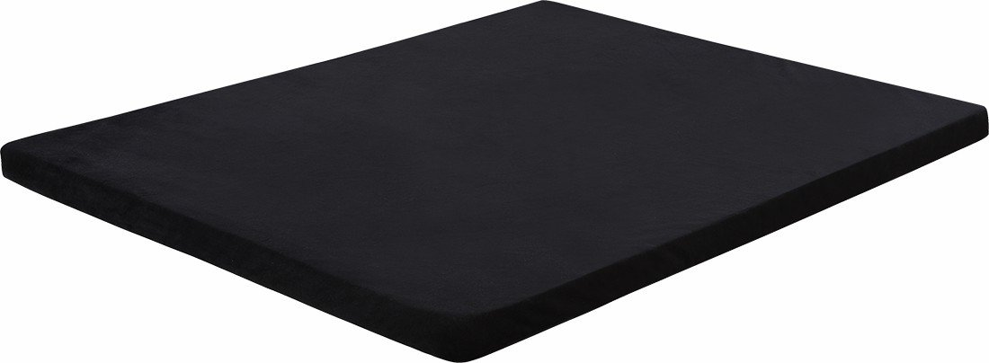 110CM XL Pet Bed Mattress for dogs and cats, featuring Certi-Pur memory foam and a stylish black cover with white trim.