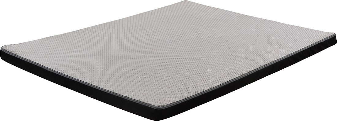 110CM XL Pet Bed Mattress for dogs and cats, featuring Certi-Pur memory foam and a stylish black cover with white trim.