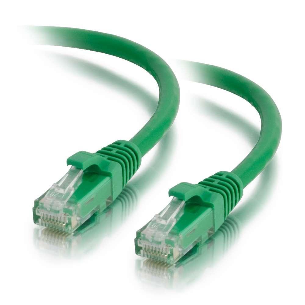 10M Cat6 Green Network Cable with solid copper wiring, designed for high-speed internet connectivity.