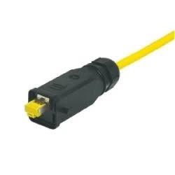 10M Cat6 HAN3A RJ45-RJ45 Rugged cable with protective housing and locking nodes, suitable for industrial and outdoor use.