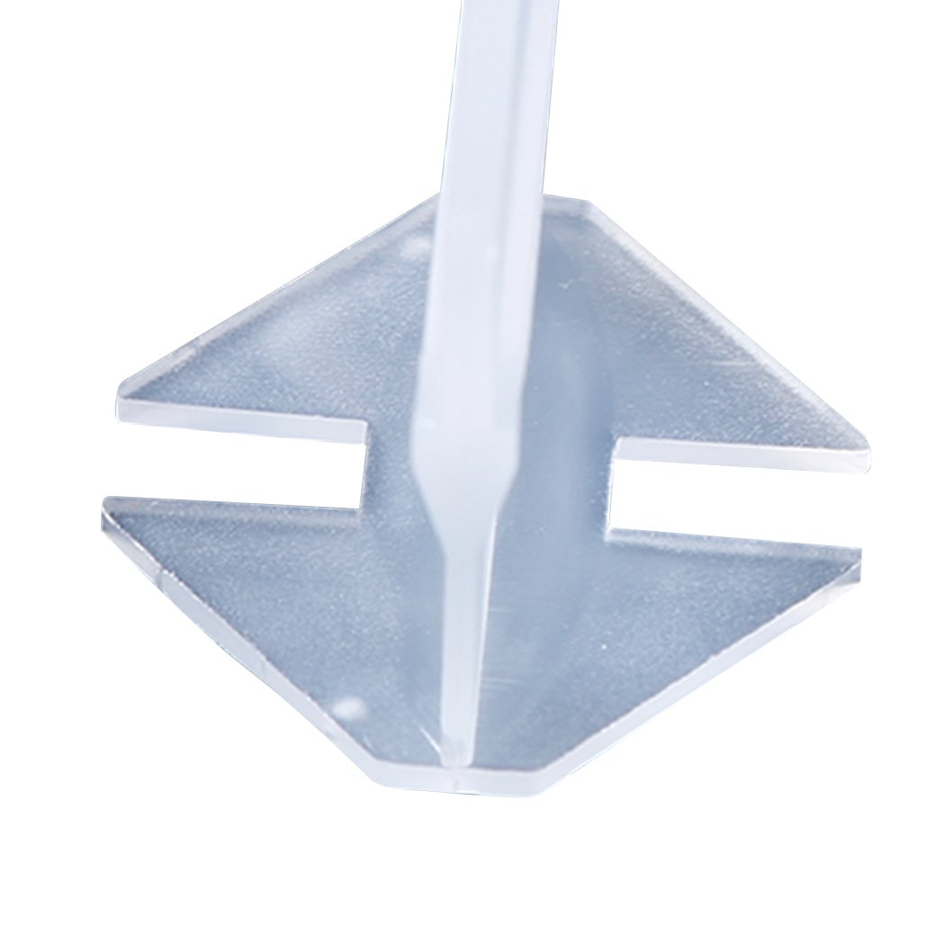 A pack of 1000 1MM Tile Leveling System Clips, showcasing white plastic clips designed for precise tile alignment during installation.