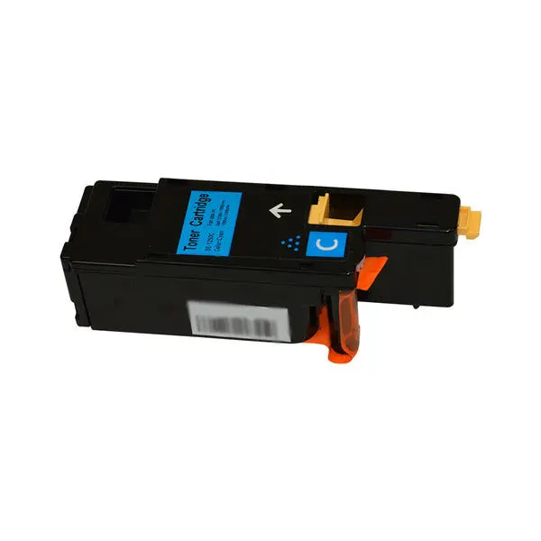 1350 Premium Generic Cyan Toner Cartridge with vibrant cyan color for laser printers.