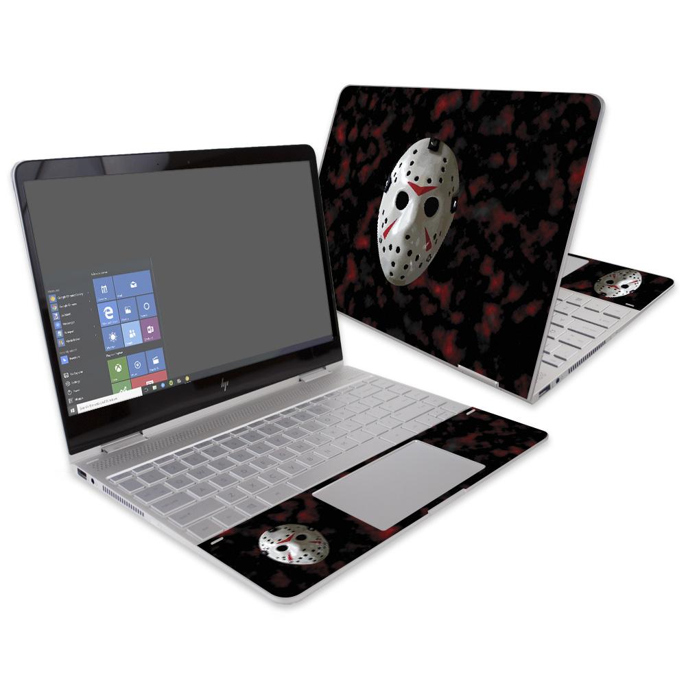 MightySkins 13th Nightmare skin for HP Spectre x360 Convertible 13" (2017) in Matte finish, showcasing its sleek design and perfect fit.