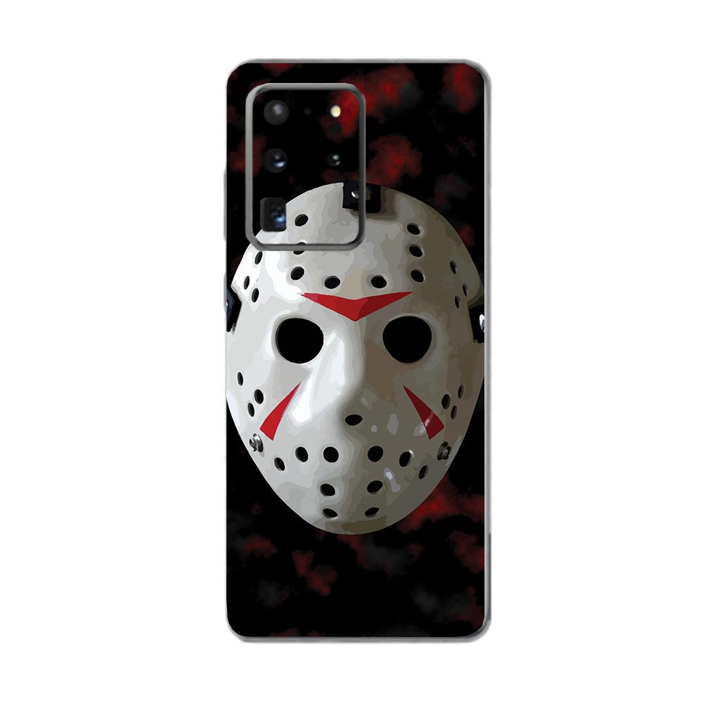 A stylish 13th Nightmare skin for Samsung Galaxy S20 Ultra, showcasing a unique design with a matte finish.