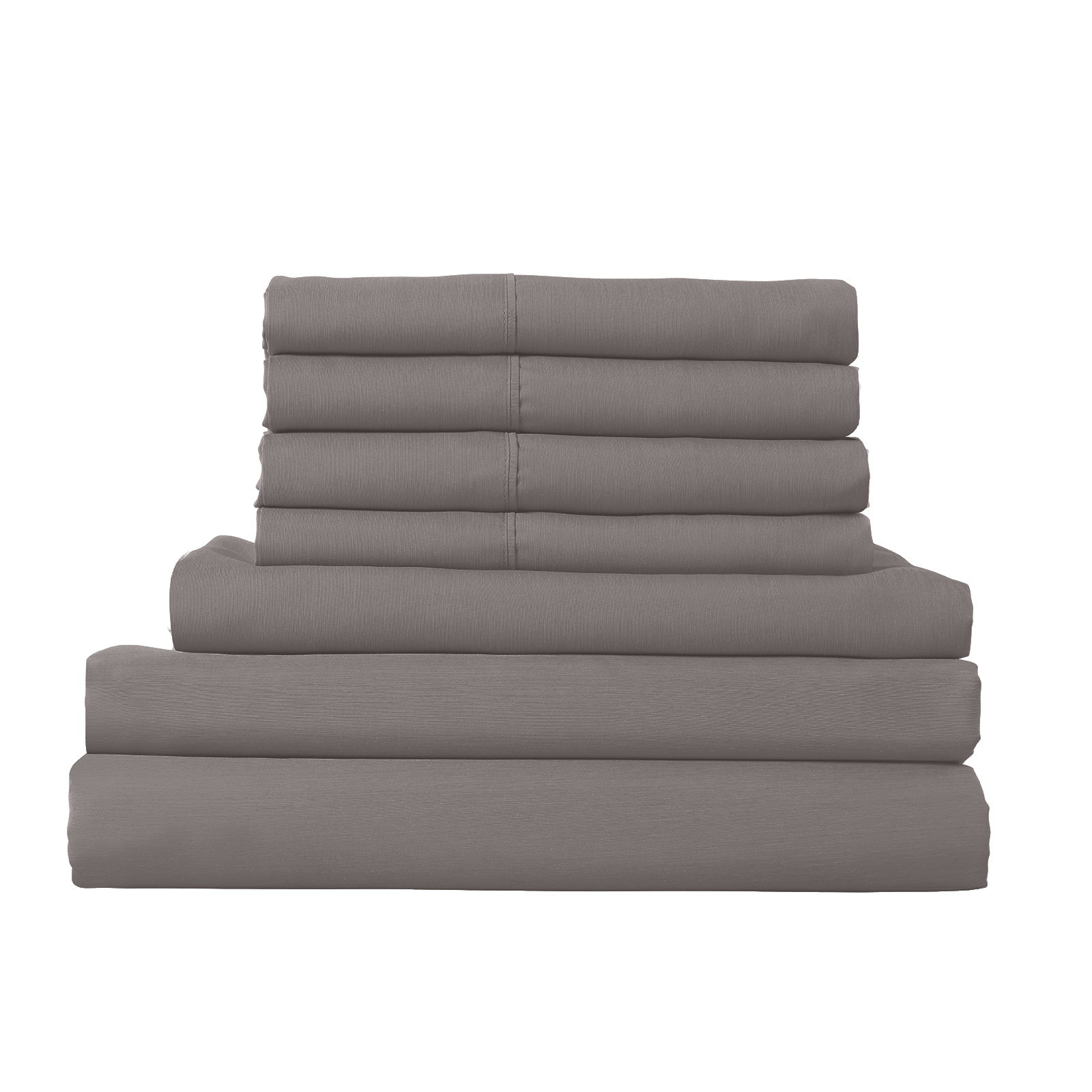 1500 Thread Count 6 Piece Bedding Set with Duck Feather Down Pillows, showcasing luxurious fabric and elegant design.