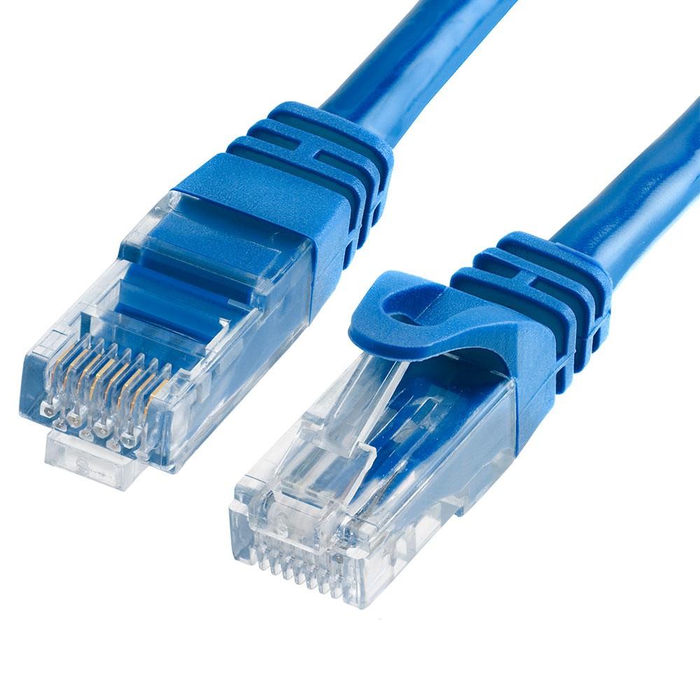 150mm Cat6 Blue Network Cable with solid copper construction for high-speed connectivity.