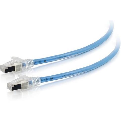 1.5m 10G Certified Cat6a LSZH S/FTP patch cord with rugged boot and gold contacts, designed for high-speed networking.