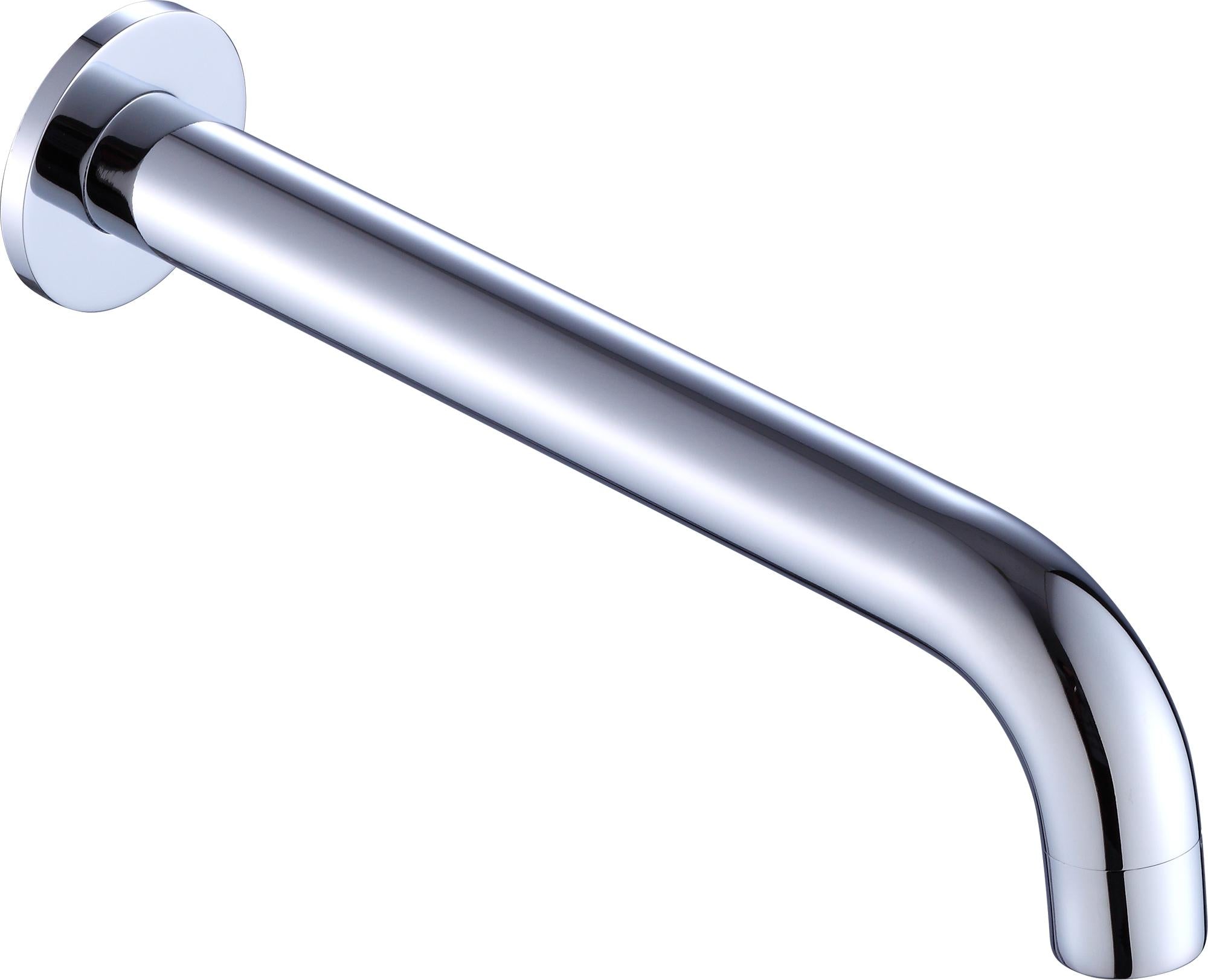 Della Francesca 160mm Bath Spout in polished chrome finish, showcasing its sleek and modern design.