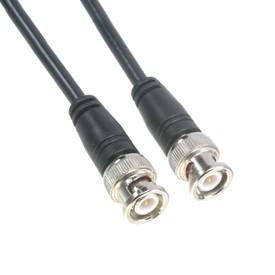 1 meter RG58 BNC-BNC cable with connectors on both ends, ideal for audio and video applications.