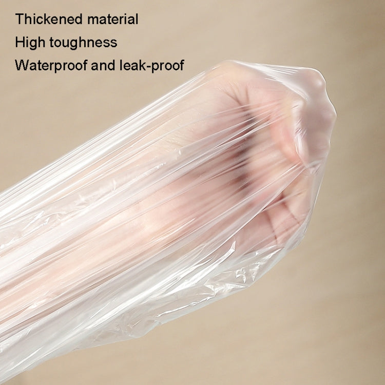 A thickened disposable bath bag designed for bathtubs, showcasing its waterproof and leak-proof features.