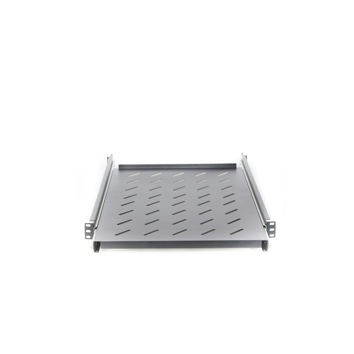 1RU Sliding Shelf designed for 1000mm deep server racks, featuring a robust build and easy assembly.