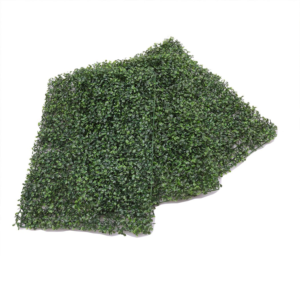 Artificial Boxwood Hedge panel showcasing lush green foliage, ideal for vertical gardens and decorative fencing.