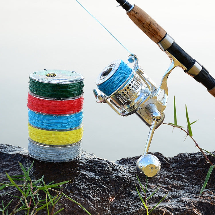 Two spools of PROBEROS 4 Edited 100M Strong Horse Fish Line in various strengths, showcasing its durable PE material and smooth texture.