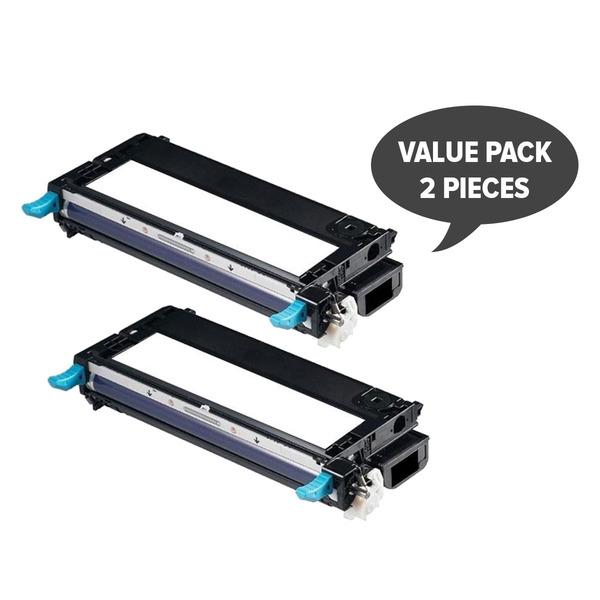 Two black premium generic toner cartridges for 3110 and 3115 printers, showcasing their sleek design and remanufactured quality.