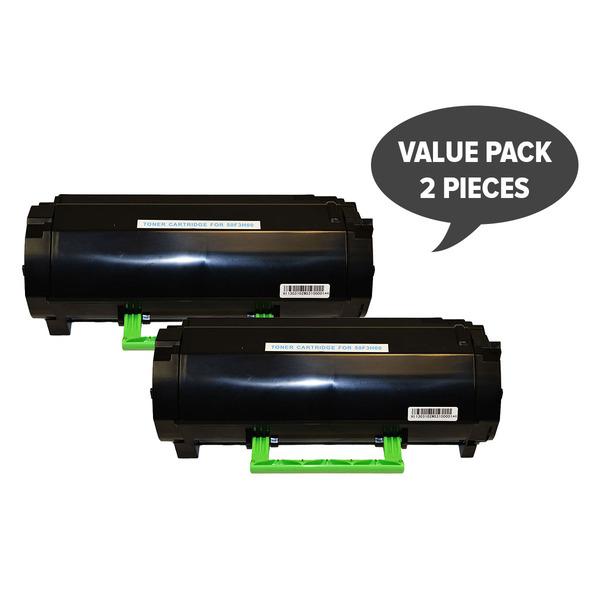 Two 50F3H00 #503H Premium Generic Toner cartridges, designed for high-quality laser printing.