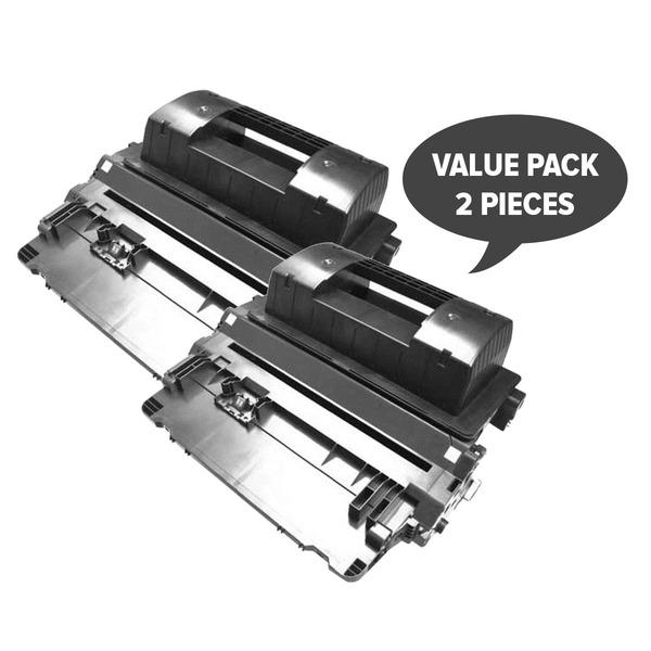 Two CC364A HP #64 Black Premium Generic Toner cartridges, designed for high-quality printing.