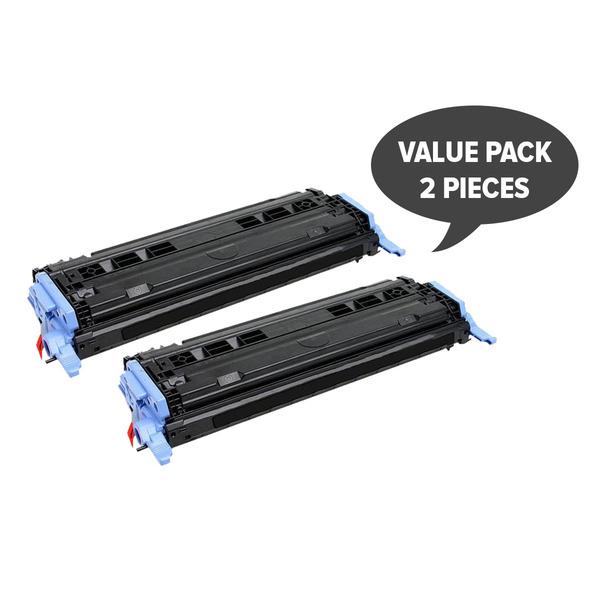 Two black premium generic toner cartridges, model CART-307 Q6000A #124A, designed for laser printers.