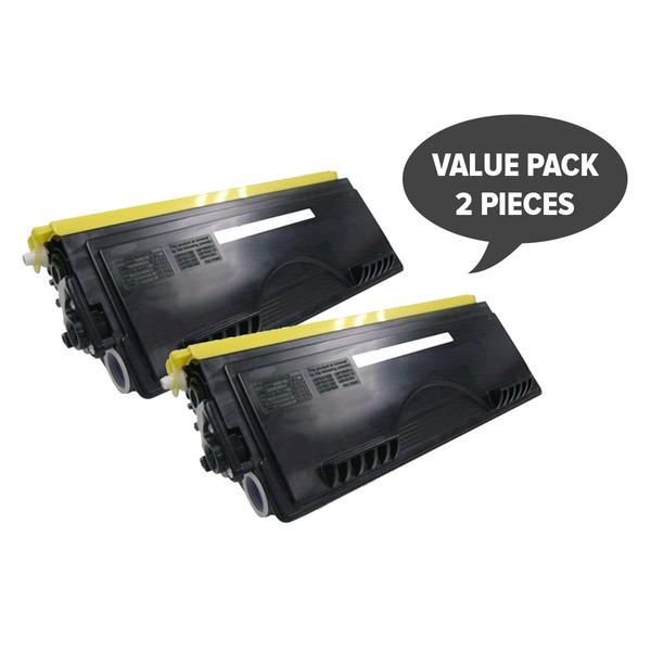 Two premium generic toner cartridges compatible with TN-3060, TN-6600, and TN-7600 models, designed for high-quality printing.