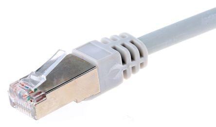 20M Cat 6a 10G Ethernet Network Cable in grey, showcasing its durable design and high-quality connectors.