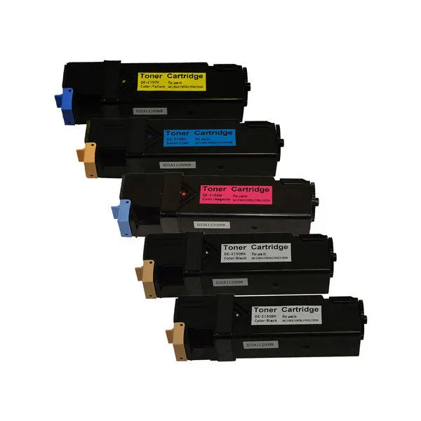 2150 Premium Generic Toner Set with extra black cartridge, featuring five toner cartridges for high-quality printing.