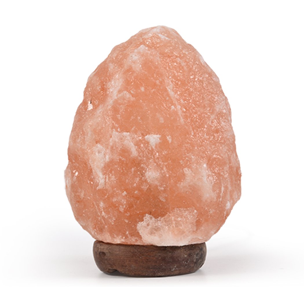 A 2-3 kg Himalayan salt lamp with a natural light dimmer switch, showcasing its warm glow and unique crystal texture.