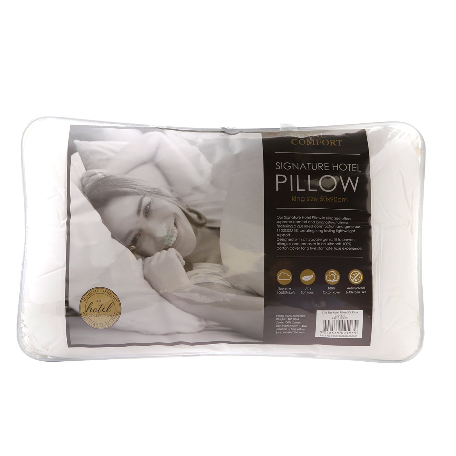 250GSM Bamboo Blend Quilt and 1100GSM King Size Hotel Pillow set, showcasing luxurious bedding with a soft cotton cover and plush filling.