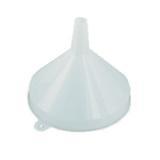 28mm plastic witches hat funnel designed for pouring inkjet ink from large bottles into smaller ones, featuring a sealing lid.