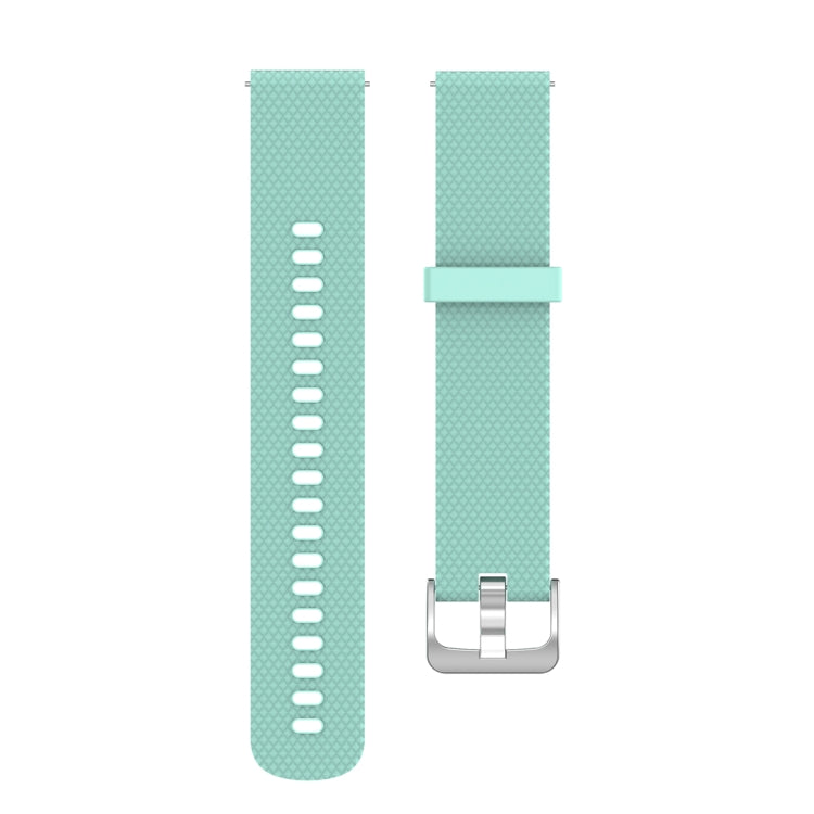 22mm silicone wrist strap for Fossil Gen 5 Carlyle, showcasing its texture and design.