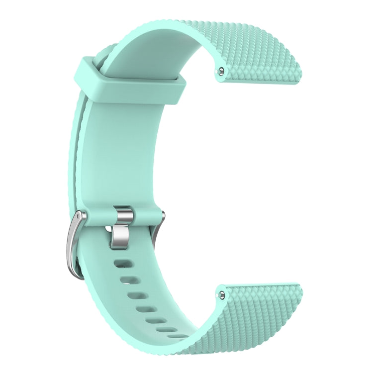 22mm silicone wrist strap for Fossil Gen 5 Carlyle, showcasing its texture and design.