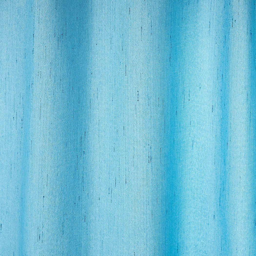 Elegant blue 2X blockout curtains designed for living room windows, measuring 180CM x 230CM, effectively blocking sunlight and noise.