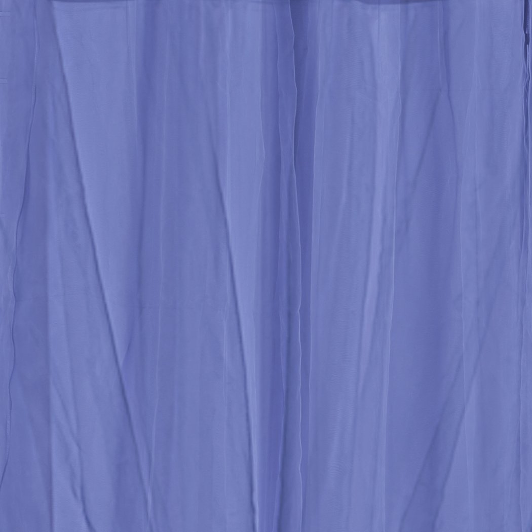 Two elegant blockout curtain panels with gauze, showcasing a stylish design for room darkening.