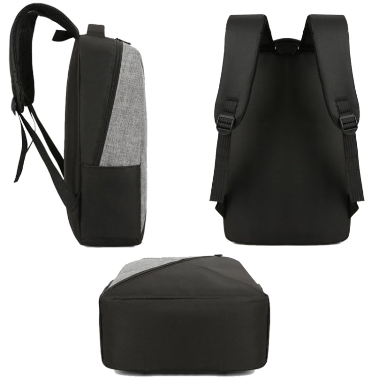 3 In 1 Computer Shoulder Bag made of water-resistant Oxford cloth, featuring a large capacity for laptops, USB charging port, and breathable back system.