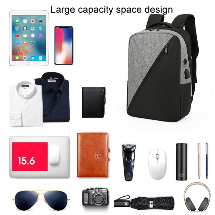 3 In 1 Computer Shoulder Bag made of water-resistant Oxford cloth, featuring a large capacity for laptops, USB charging port, and breathable back system.