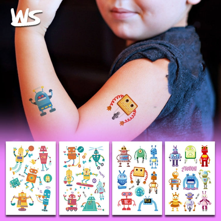 A colorful assortment of 30 cartoon-themed temporary tattoo stickers for children, showcasing various fun designs.