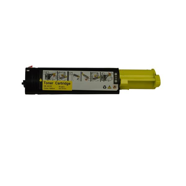 3010 Yellow Premium Generic Toner cartridge, featuring a vibrant yellow color and a sleek design for easy installation.