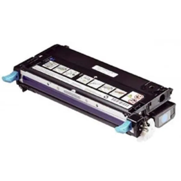 3130 Cyan Premium Generic Toner cartridge with vibrant cyan color, designed for laser printers.