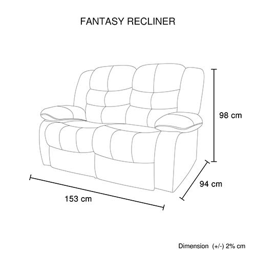 3+2 Seater Recliner Sofa in Faux Leather, Brown color, showcasing plush cushions and wide armrests, perfect for a cozy lounge setting.