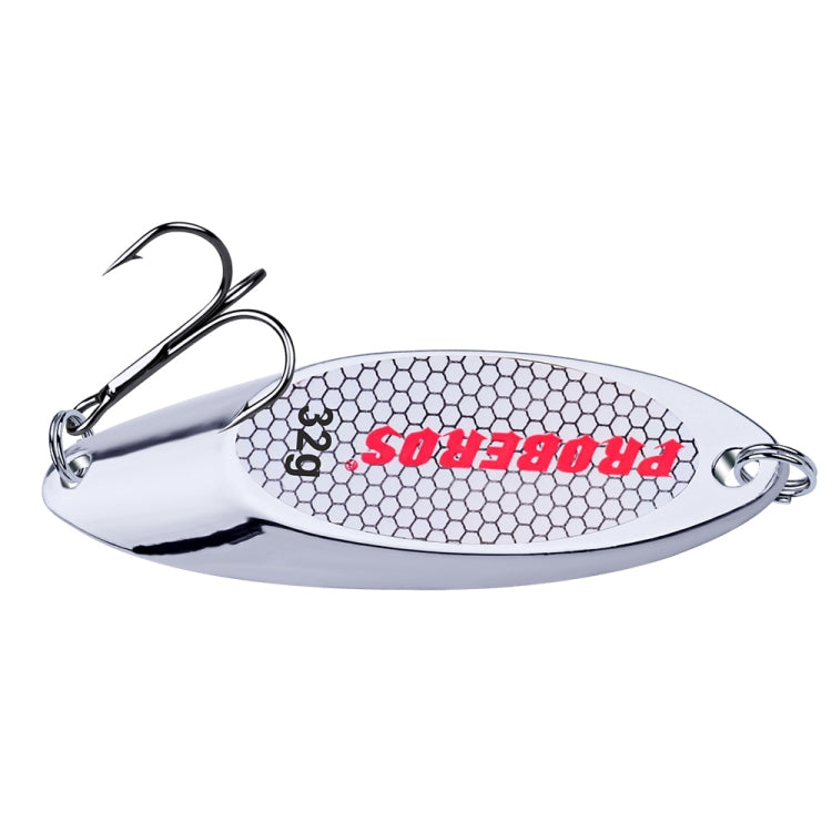 32g PROBEROS DW342 Lure VIB Metal Sequins in silver, designed for freshwater and seawater fishing, showcasing its sleek design and durable hook.