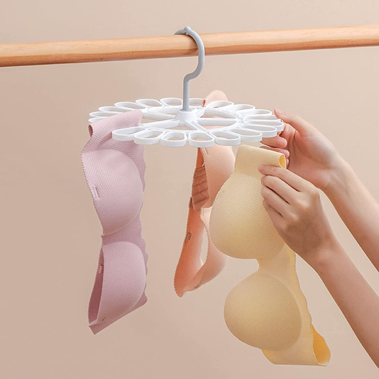 360 Degree Rotatable Sock Hanger with 20 clips, designed for drying socks and small clothing items efficiently.