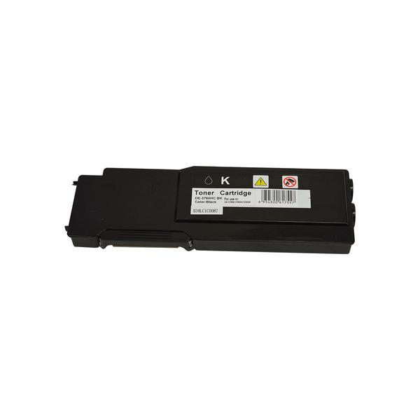 3760 Black Premium Generic Toner cartridge, featuring a sleek black design suitable for various laser printers.