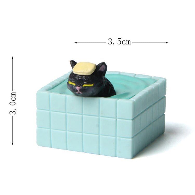 3D Cute Bath Cat Fridge Sticker, a resin decorative piece featuring a playful cat design, perfect for home and office decor.