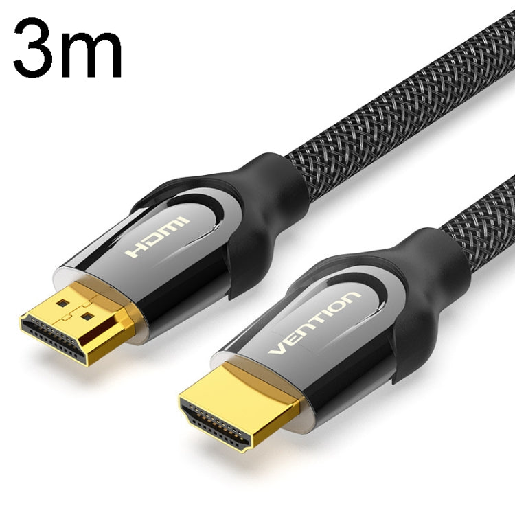 3m VenTion HDMI Round Cable showcasing its durable nylon braided design and gold-plated connectors for high-definition signal transmission.