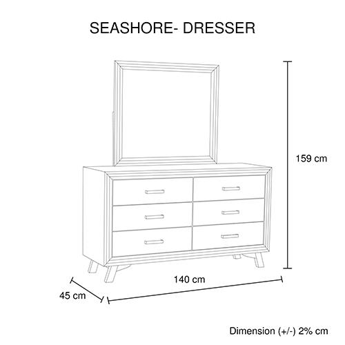 4 Pieces Bedroom Suite featuring a Queen Size Bed, two bedside tables, and a tallboy dresser made from durable acacia wood with a silver brush finish.